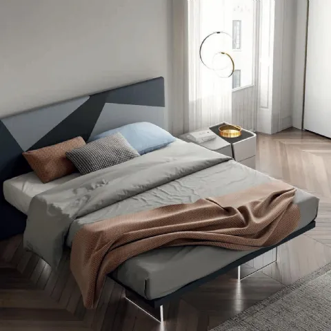 Letto in velluto Slim di Artigianmobili