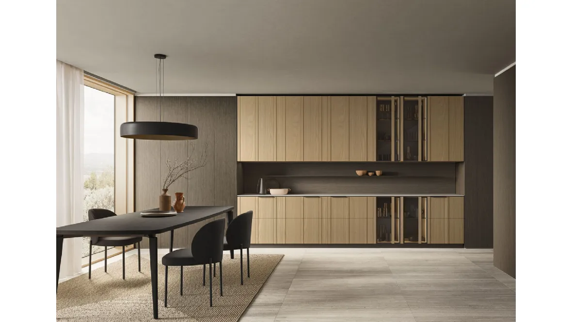 Cucina Moderna lineare Maggiorana 02 di Valdesign